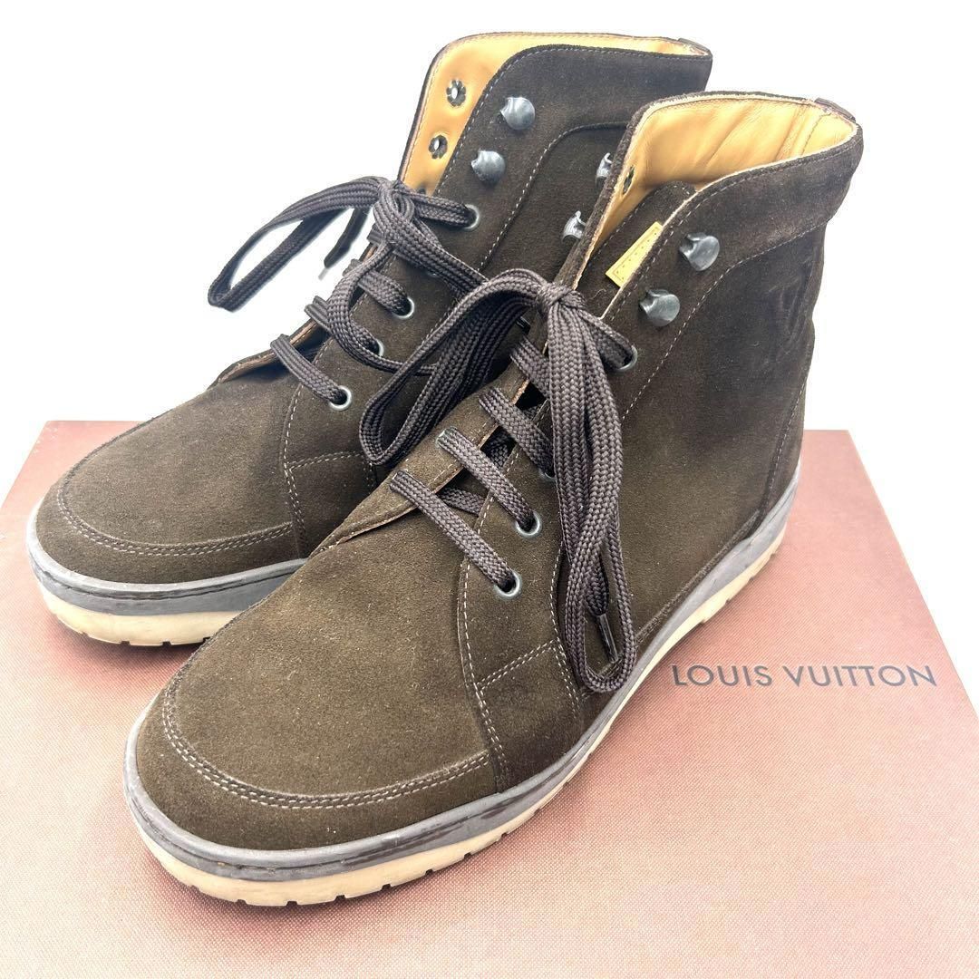 LOUIS VUITTON ルイヴィトン ブーツ スエード 23.5cm