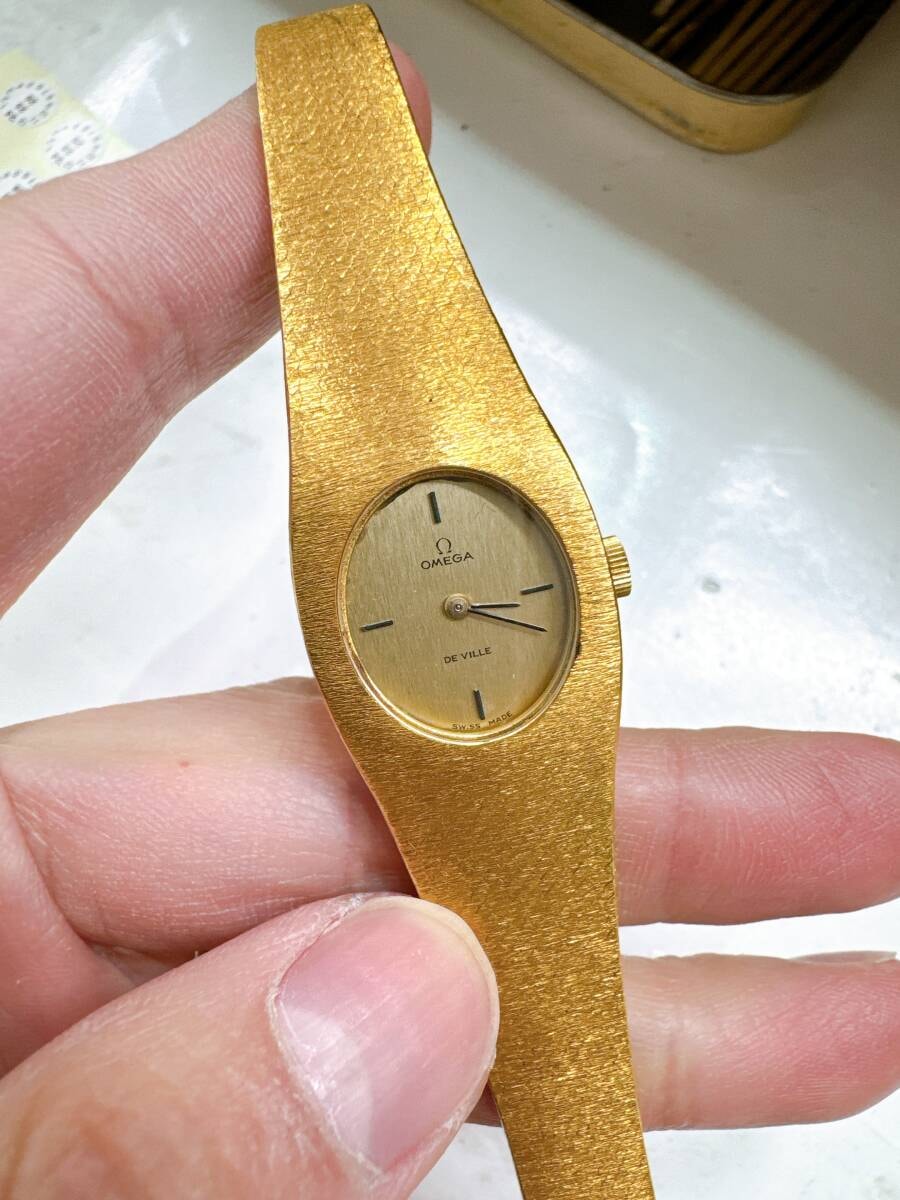 アンティークウォッチOMEGA 金無垢(K18 750) C77674 稼動品　約59g