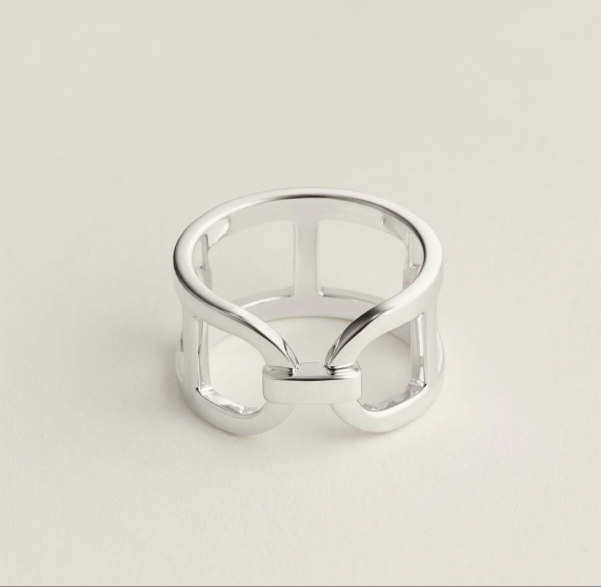 新品未使用 エルメス シルバー リング 《エヴァー・シェーヌ・ダンクル》 MM