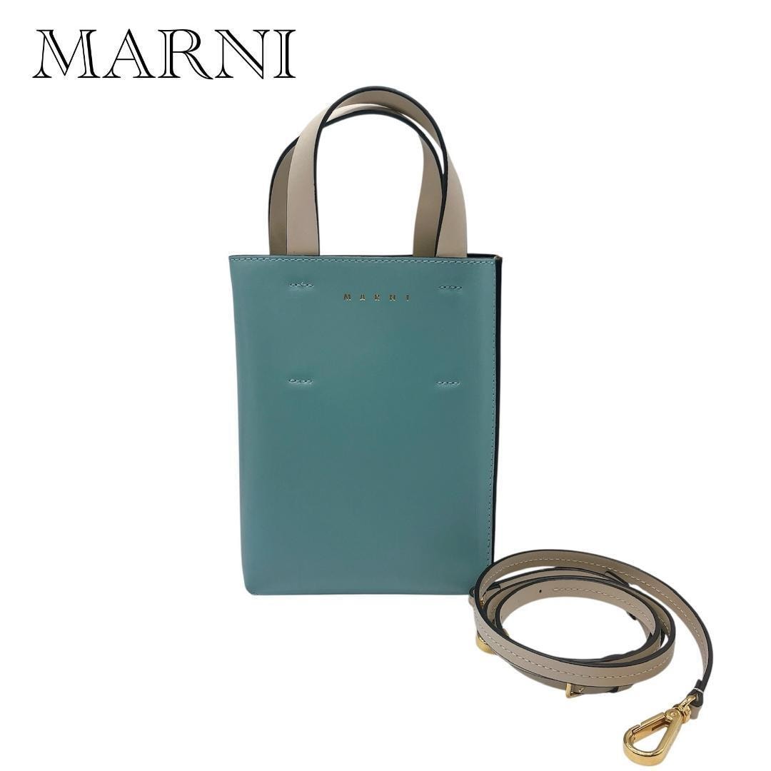 B (目立った傷や汚れなし)】MARNI ミュゼオ ナノ レザー 2WAY