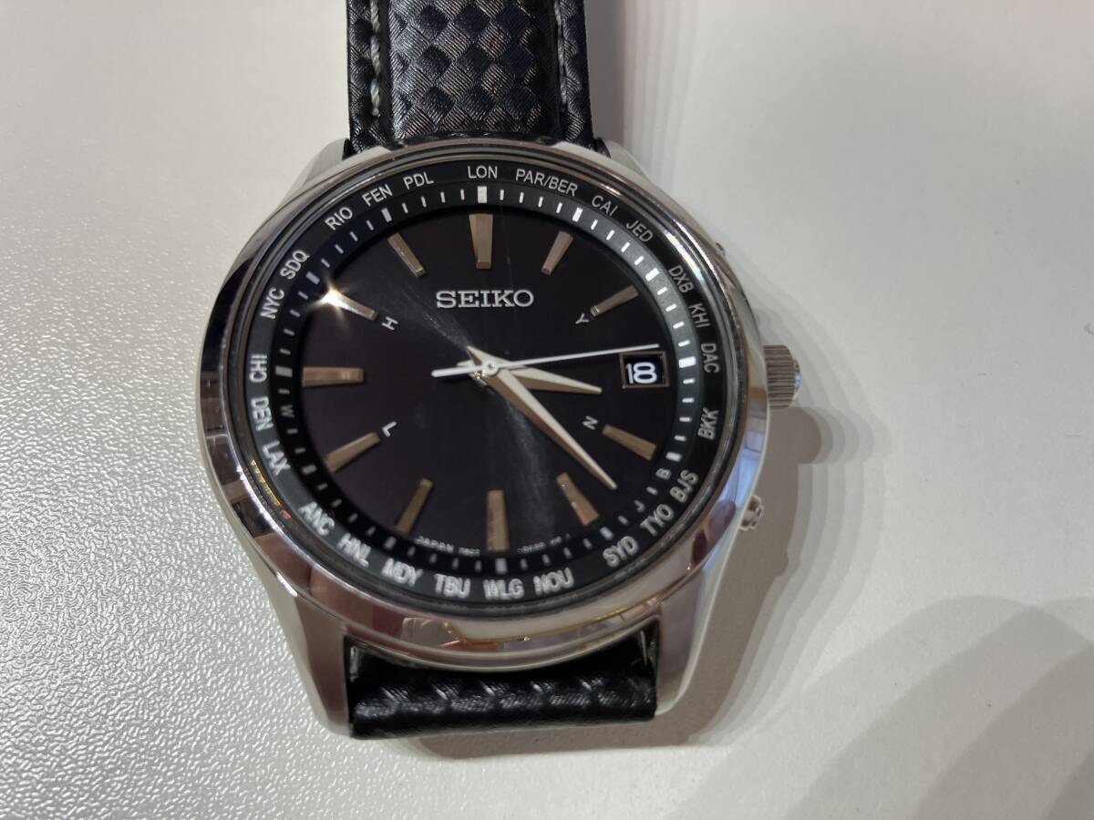 セイコー セレクション SBTM273 ワールドタイム 電波 ソーラー 