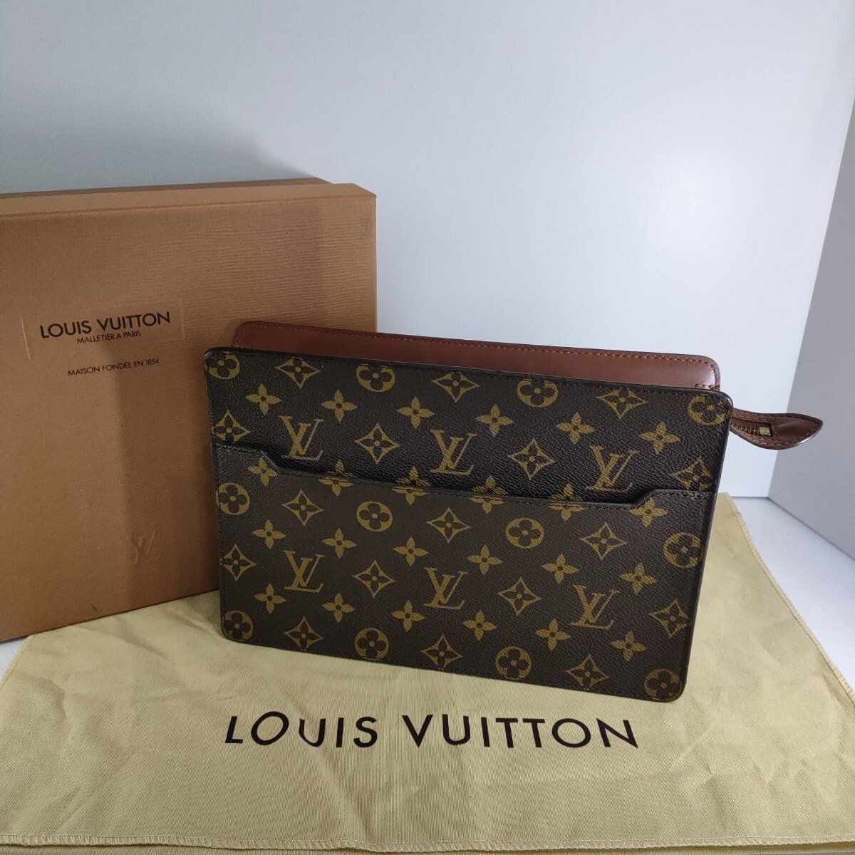 美品 LOUIS VUITTON モノグラム ポシェット・オム セカンドバッグ