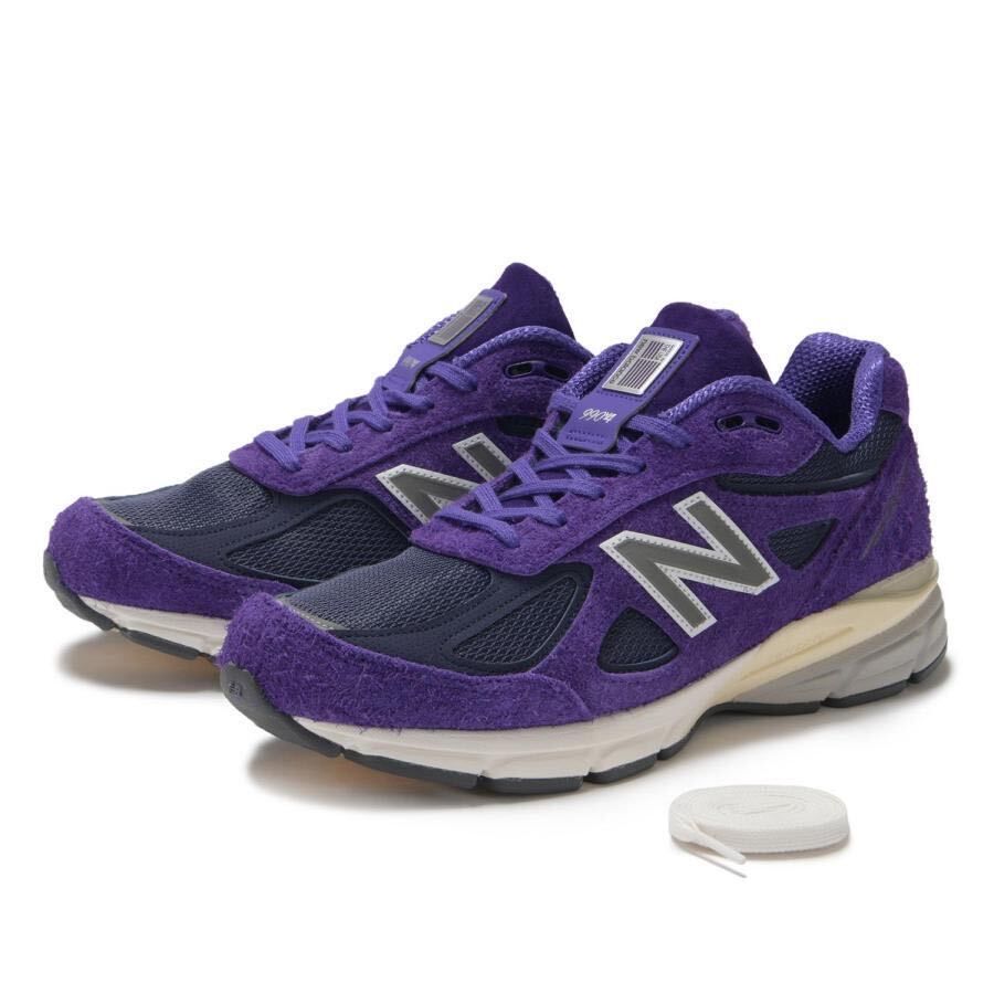 30%OFF US9.5 27.5cm 未使用品 New Balance U990 TB4 ニューバランス 990V4 パープル 紫 USA 