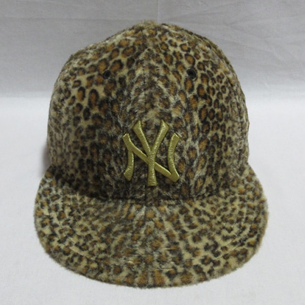 NEW ERAニューエラニューヨークヤンキース金ゴールドファーボアレオパードヒョウひょう豹柄キャップHIPHOPヒップホップレゲエブレイキン