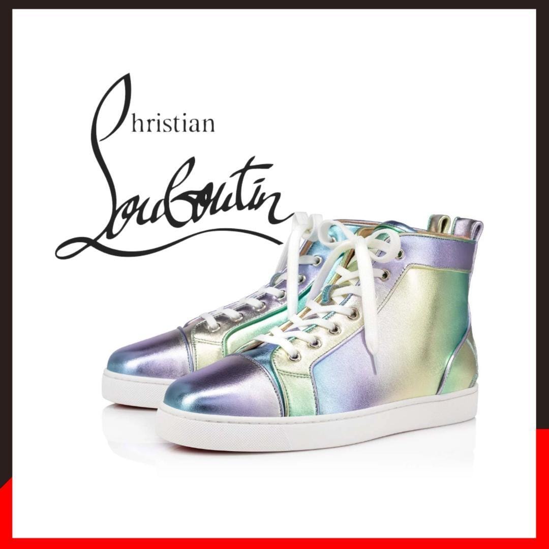 ○★新品 未使用 Christian Louboutin ファンルイ スニーカー オーロラ 27.5cm相当（クリスチャンルブタン）○●