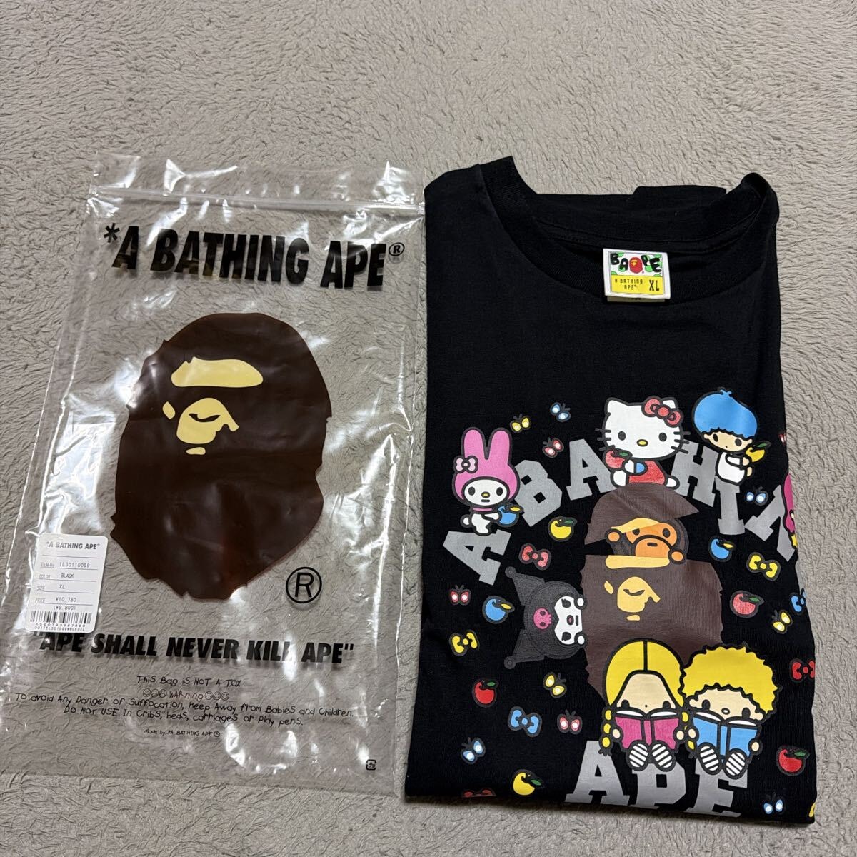 A BATHING APE ベビーマイロTシャツ 新品未使用だが購入日不明 A BATHING APE（アベイシングエイプ） tシャツ BABY MILO TEE メンズ