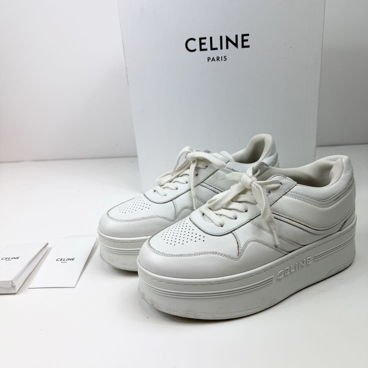 CELINE 厚底 ブロックスニーカー セリーヌ 【39】 ローカット