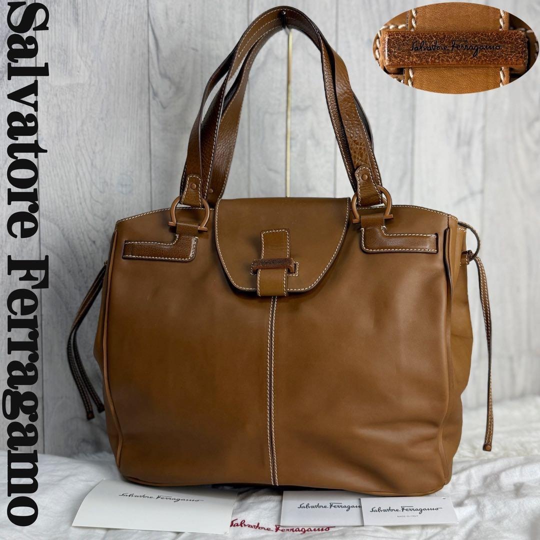 B (目立った傷や汚れなし)】人気 A4可 Salvatore Ferragamo