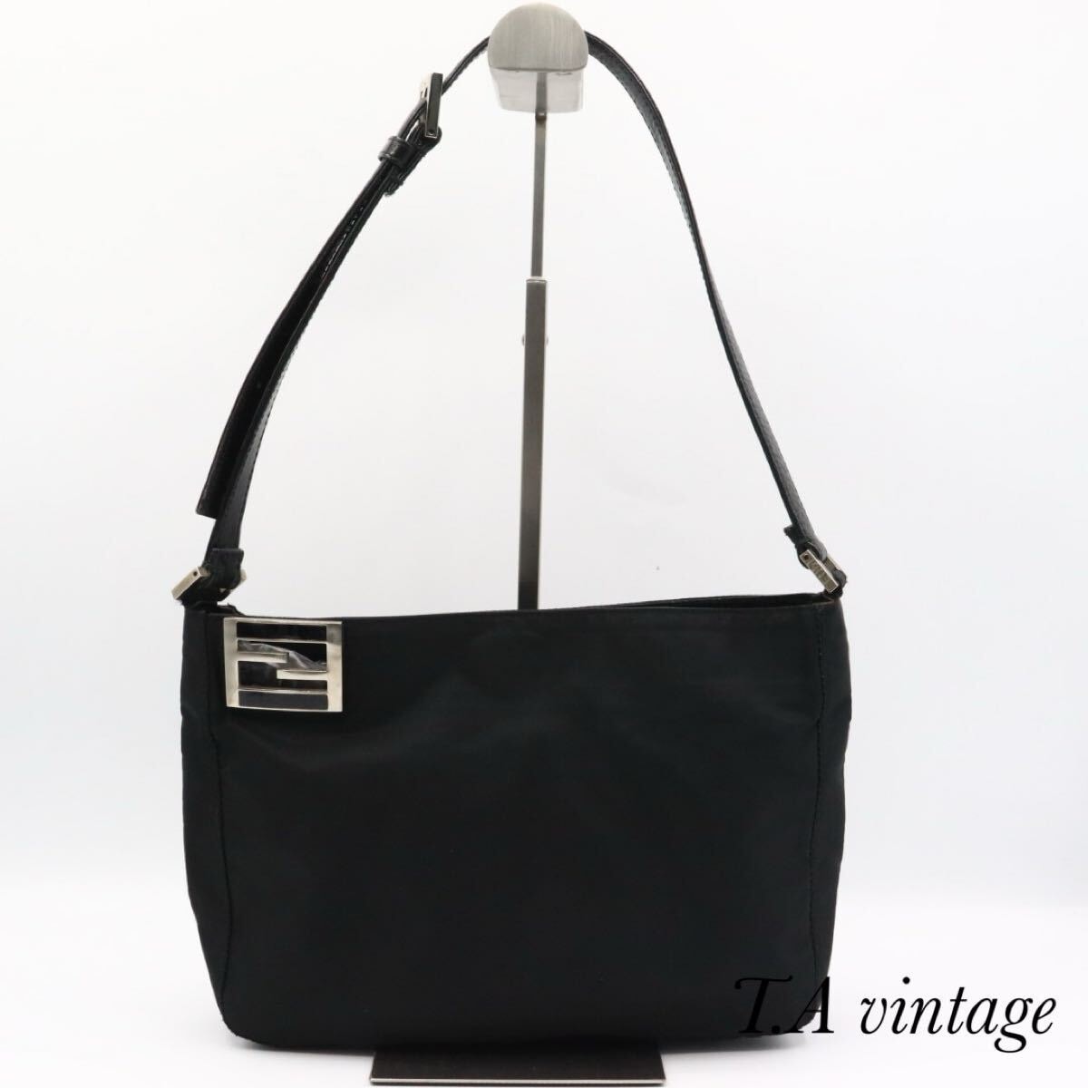 C (やや傷や汚れあり)】美品 Fendi フェンディ ナイロン ハンドバッグ