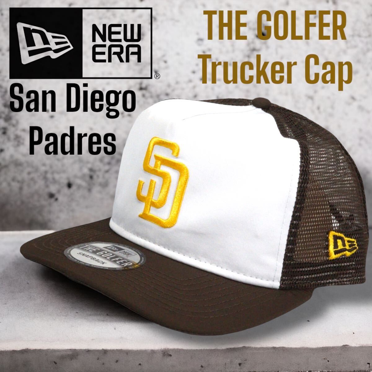 ◆日本未発売◆NEW ERA San Diego Padres Tracker Cap The Golfer サンディエゴ　パドレス　トラッカーキャップ　ニューエラ　ダルビッシュ