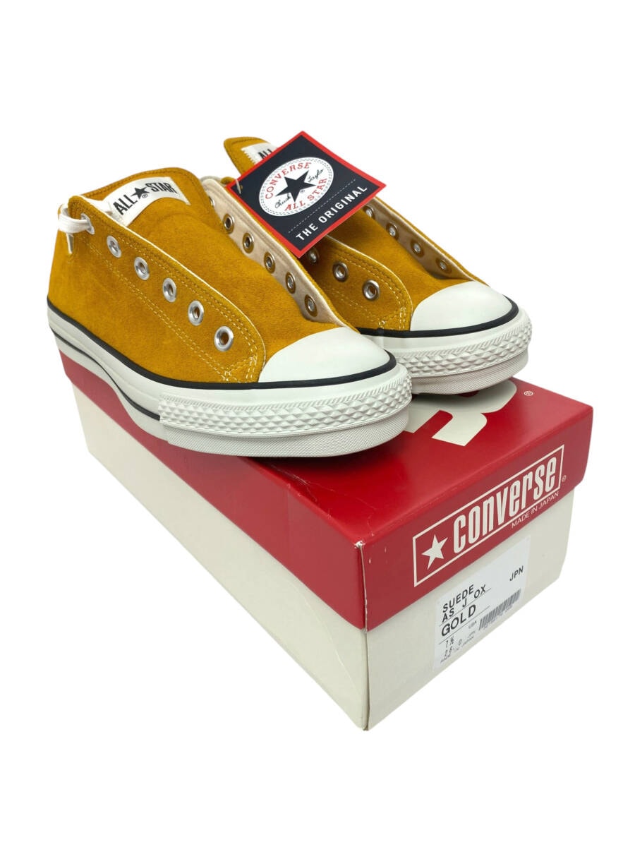 コンバース CONVERSE スエード オールスター 日本製 スニーカー SUEDE AS J OX ゴールド size USA/7h JPN/26.0 26cm