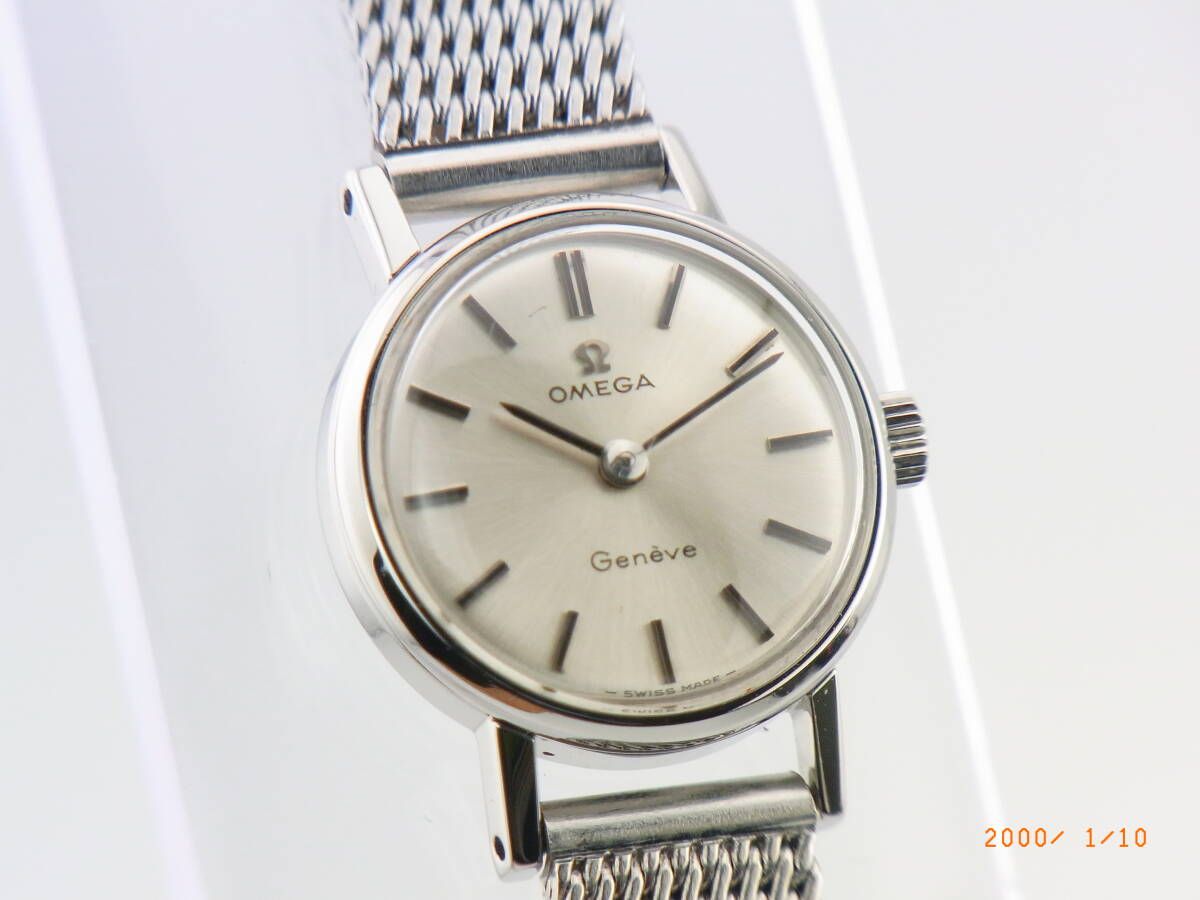 OH/ポリッシュ済）Omega　オメガ　ジュネーブ　レディース　手巻き　Ref511.213　Cal620 メッシュベルト　稼働品　　