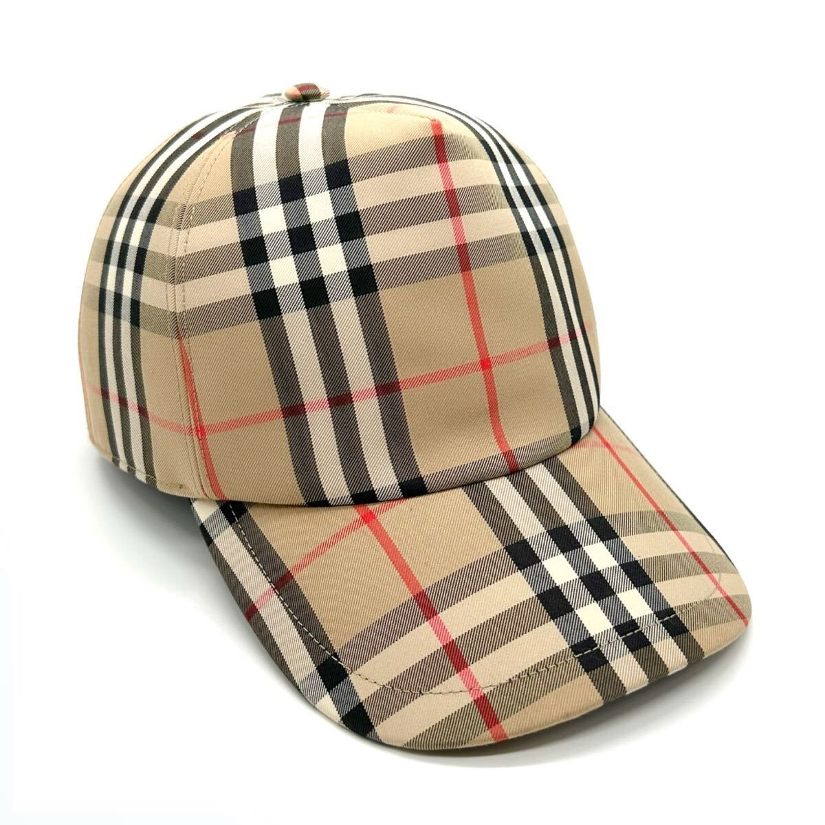 BURBERRY バーバリー ノバチェック　キャップ　帽子　ベースボールキャップ　L Lサイズ　59cm ベージュ　ブラック　レッド　ホワイト　