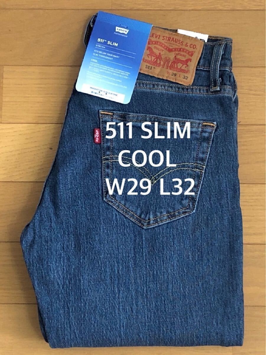 Levi's 511 SLIM FIT COOL DARKINDIGO W29 L32