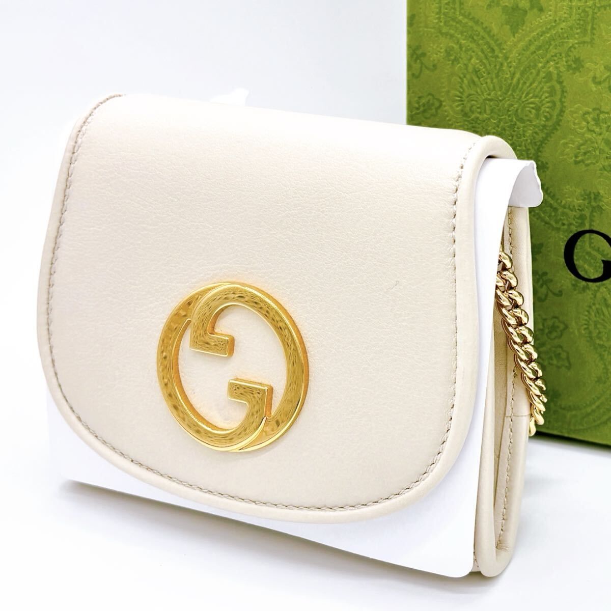 【美品】GUCCI ブロンディ　ミディアムチェーンウォレット