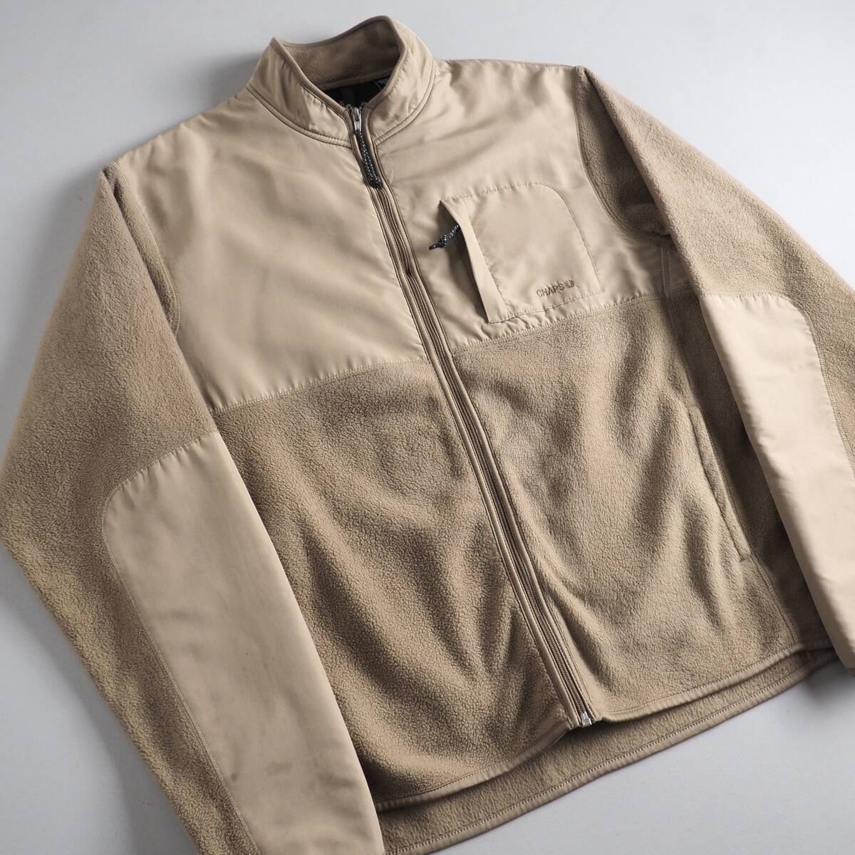 ラルフローレン　Ralph Lauren　フリース　ブルゾン　ベージュ　ビッグサイズ　美品　メンズ