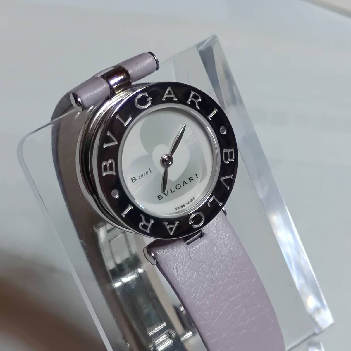 【稼働品・ベゼル磨き済・付属品付】BVLGARI ブルガリ B.zero1 ビーゼロワン BZ22S ハートモチーフ レディース腕時計