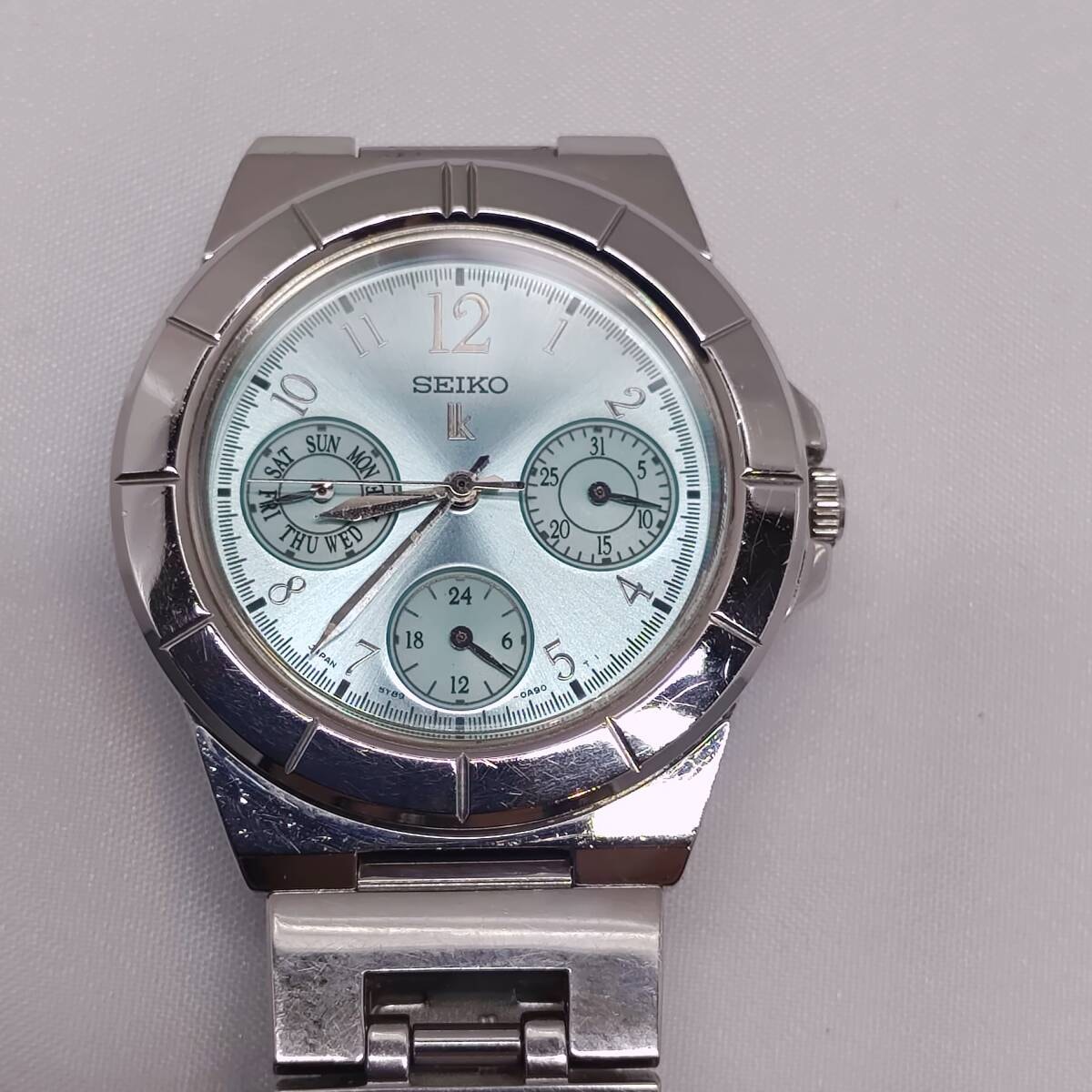 セイコー SEIKO ルキア レディース トリプル 5Y89-0B30赤｜Yahoo 