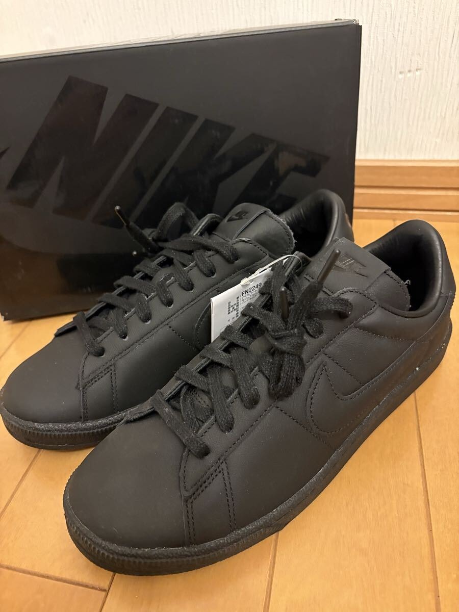 新品◆BLACK COMME des GARONS × Nike Tennis Classic SP サイズ25 ブラックコムデギャルソン ナイキスニーカー 黒