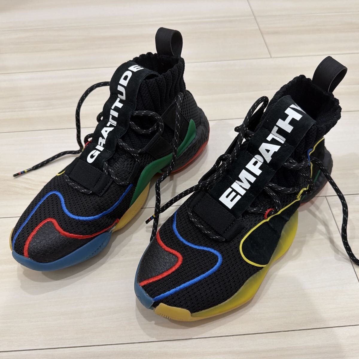 新品未使用　26.5cm adidas ファレルウィリアムス CRAZY BYW LVL X PW スニーカー