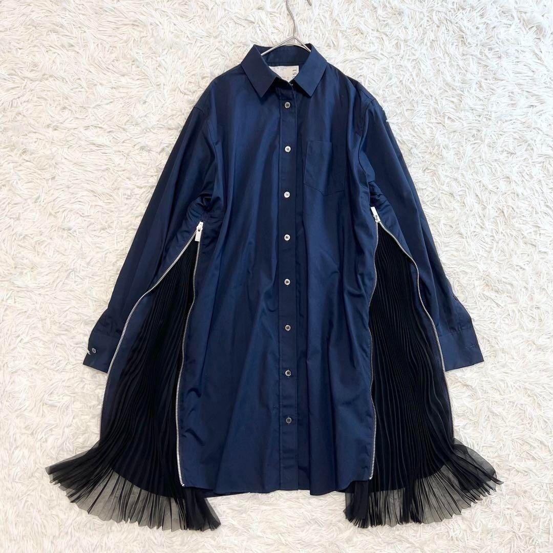 目立った傷や汚れなし】美品 sacai サカイ サイドジップ