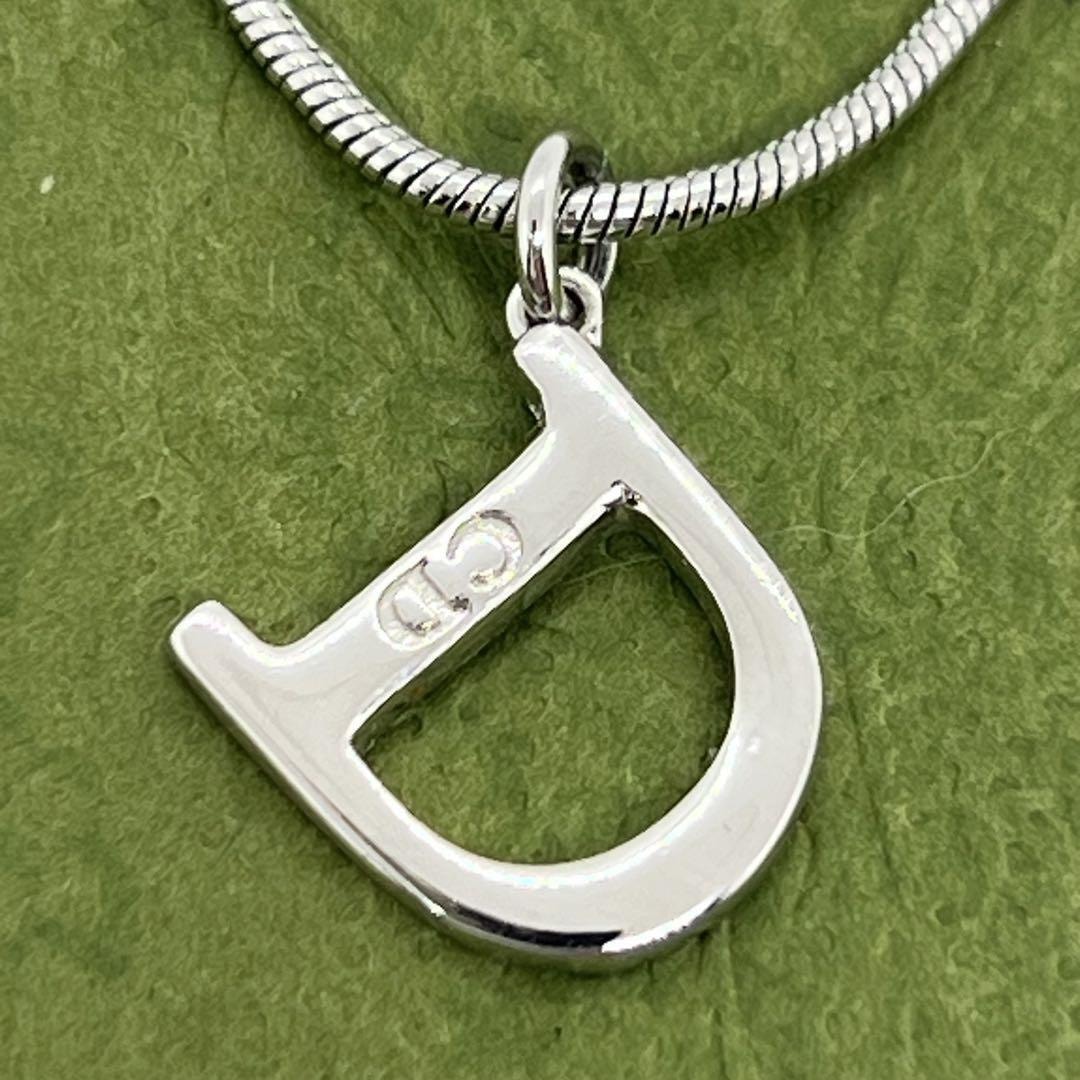 DIOR CDロゴ シルバーネックレス 043877