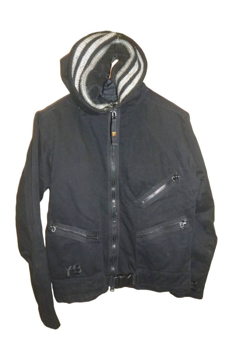 Yohji Yamamoto Y's WOOL AIRY MOSSER HOODED COAT 