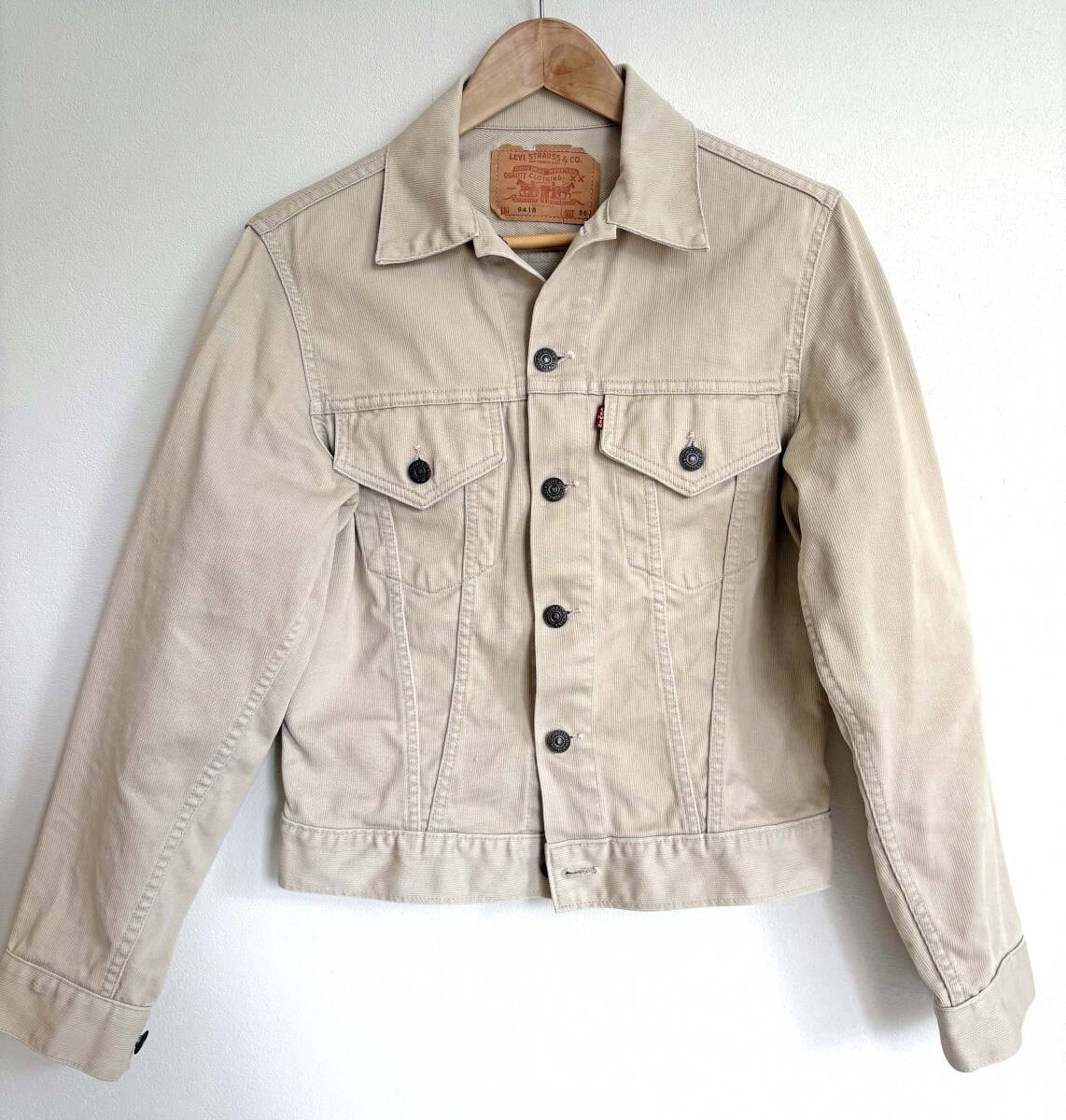 C (やや傷や汚れあり)】60s LEVI'S 941B BigE 均等V ピケ