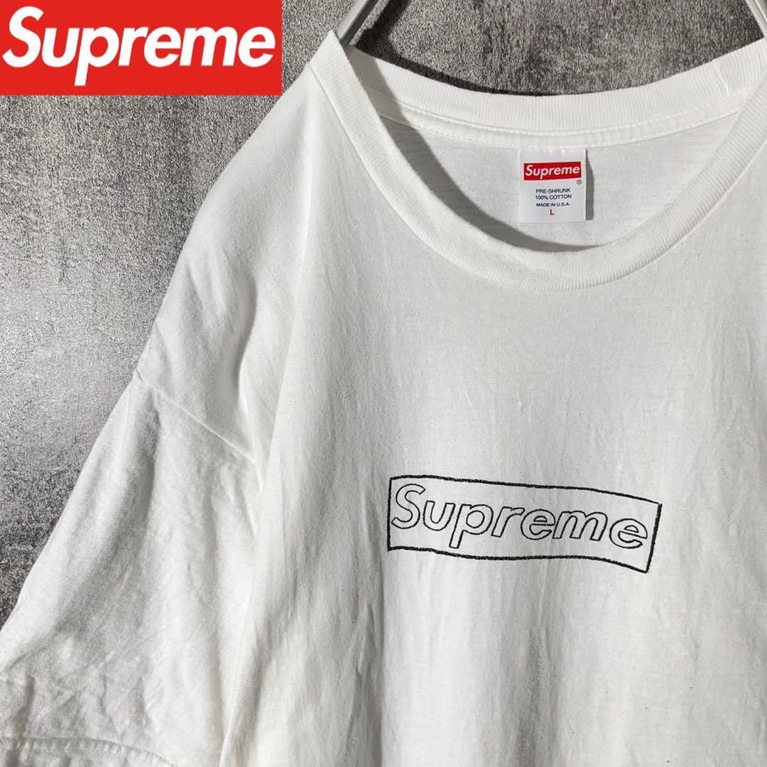 [大人気]　シュプリーム　Tシャツ　プリント◎　ボックスロゴ　シンプル◎　カウズ