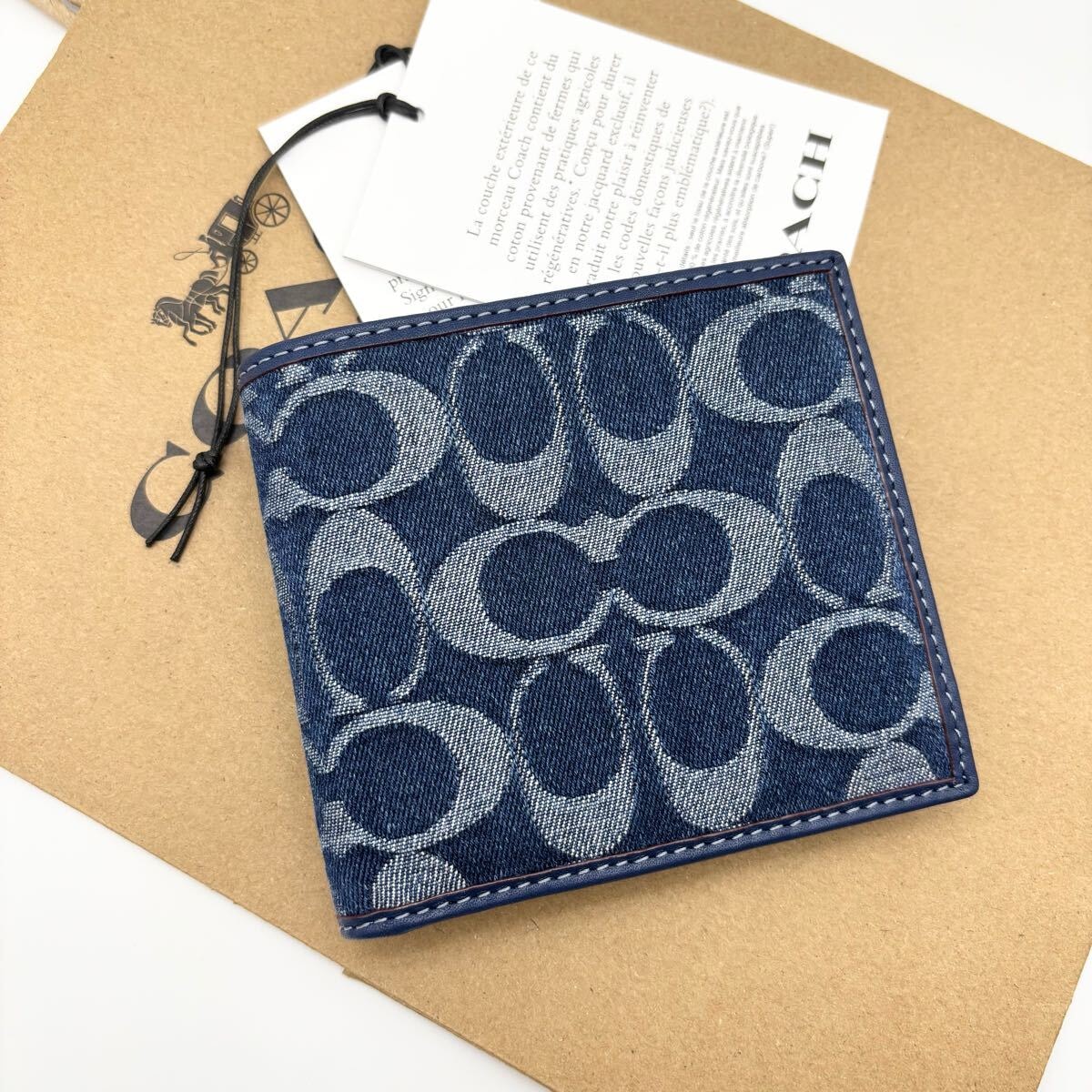 【COACH☆新品】コイン ウォレット・シグネチャー デニム！男女兼用！メンズ！レディース！