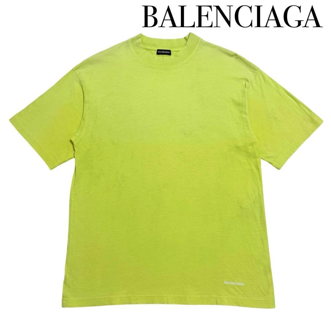 BALENCIAGA バレンシアガ 半袖Tシャツ メンズ レディース XS ビックシルエット ライトグリーン イエロー 