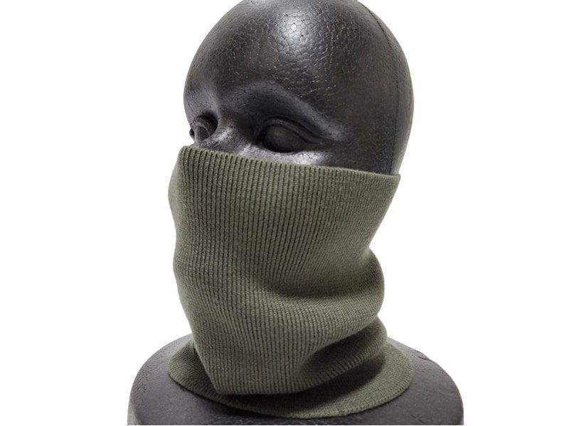 本物新品MONCLER モンクレール ネックウォーマー スヌード COLLO TRICOT マフラースカーフ カーキ ダウンジャケットスタイルに