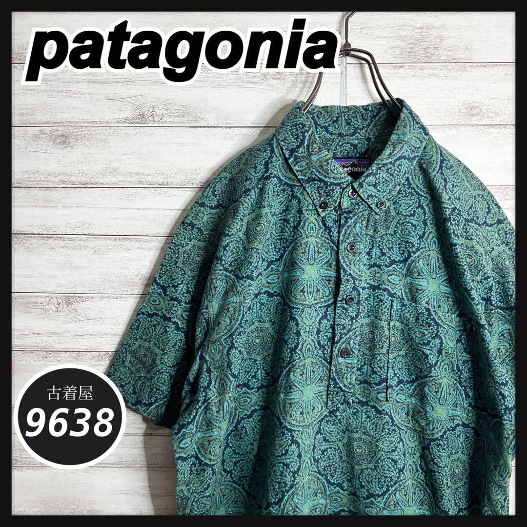 【入手困難!!】パタゴニア 半袖シャツ プルオーバー 総柄 一点物 希少
