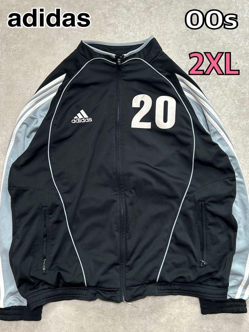 00s adidas古着トラックジャケットパフォーマンスロゴバイカラー ビッグサイズ SV-Buch am Wald Jochsberg e.V. ブーフ・アム・ヴァルト