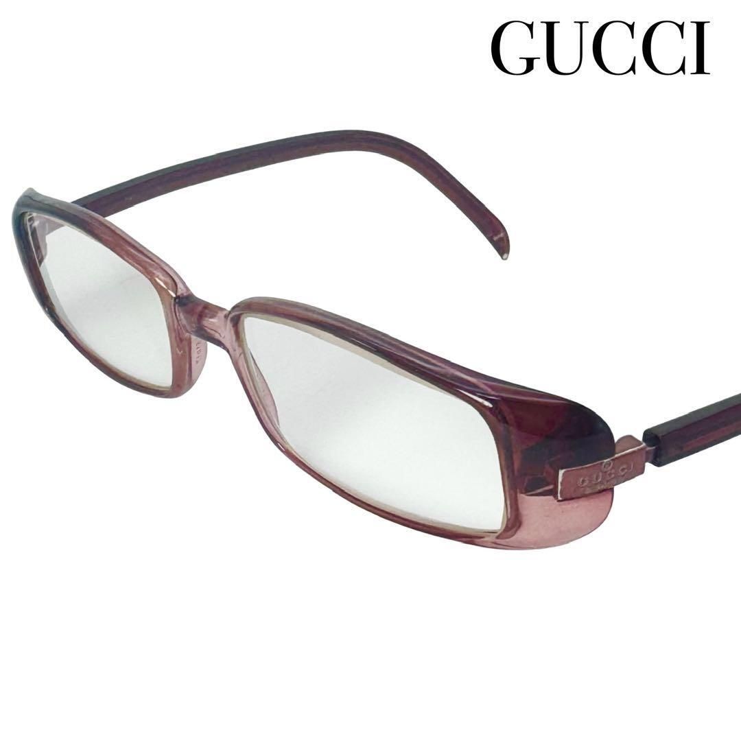 GUCCI グッチ 度入り メガネ 眼鏡 めがね フレーム ボルドー メンズ レディース