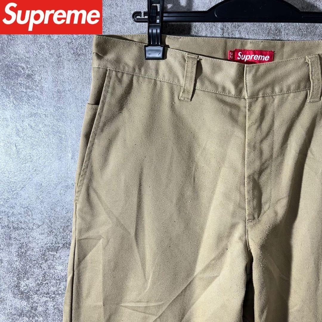 [大人気]　シュプリーム　チノパン　ダボ感　ワンポイント　シンプル◎　レア◎ Supreme（チノパン）のフリマアイテム一覧