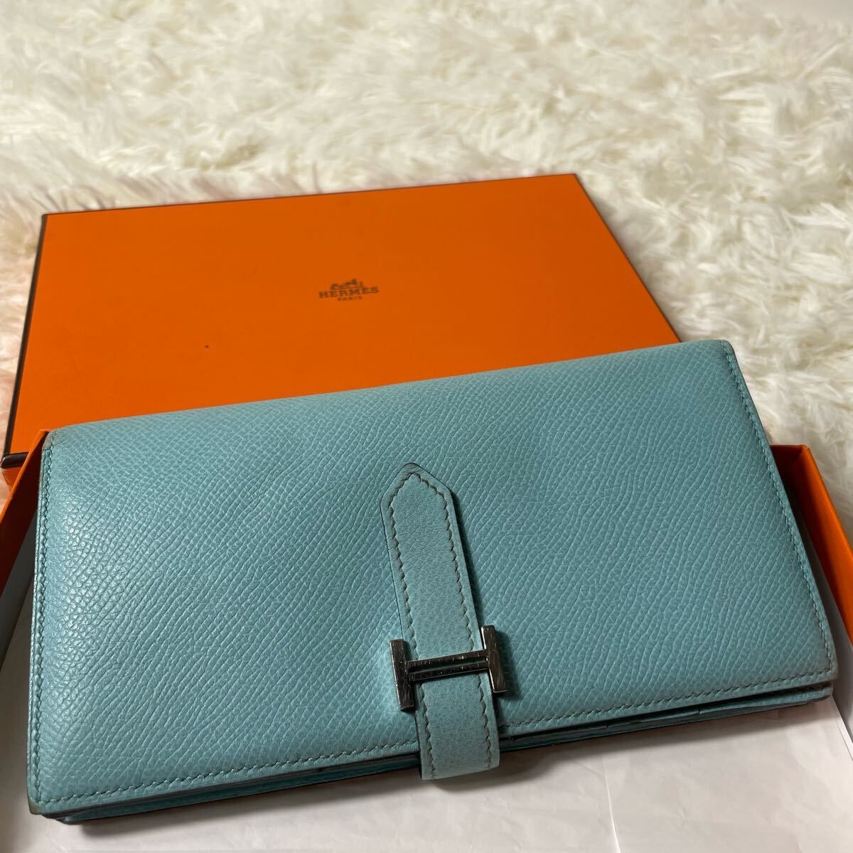 最終値下げHERMES べアンベアンスフレブルーアトール