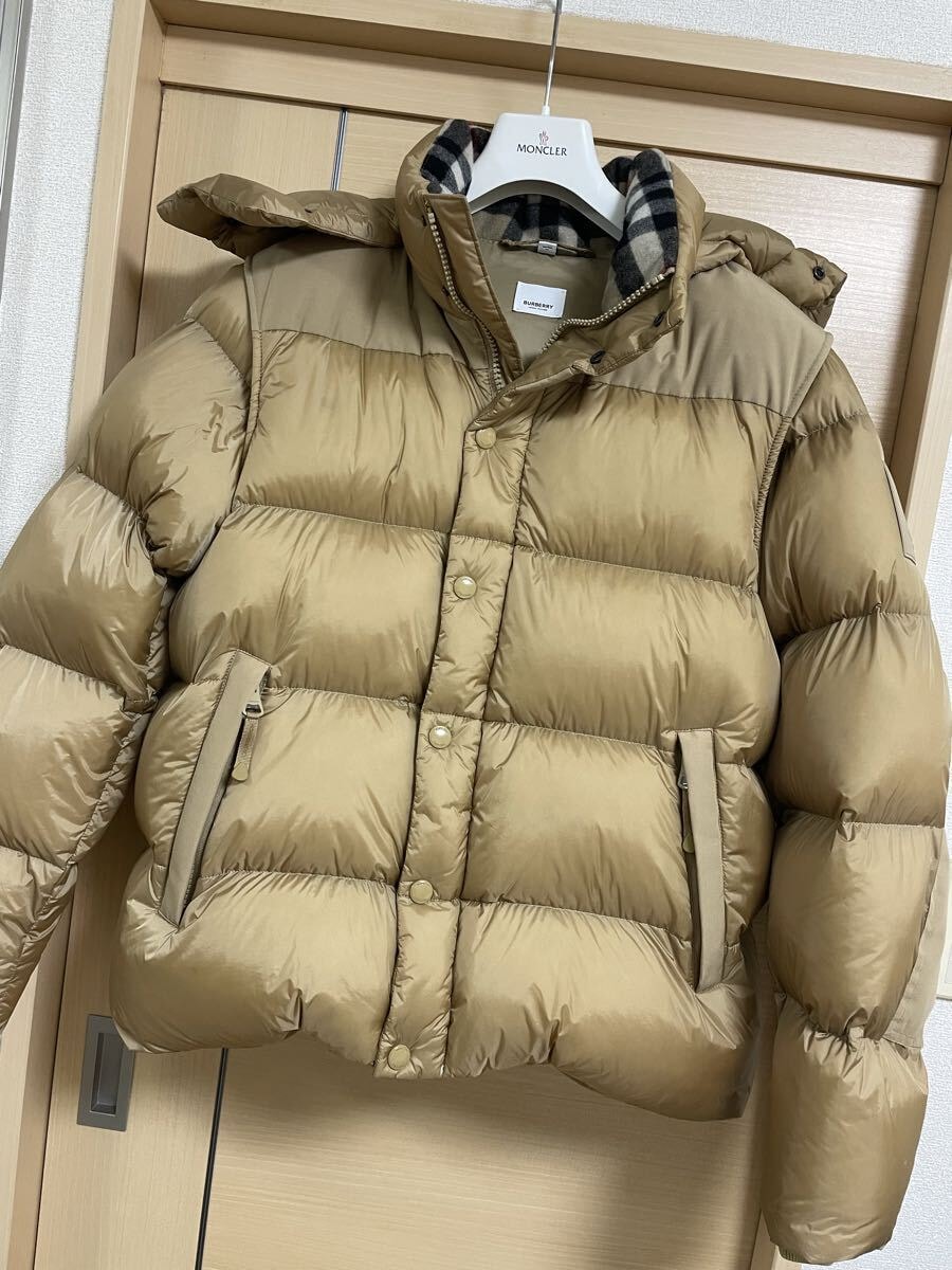 最終値下げ【超美品】バーバリーデタッチャブルスリーブ4wayダウンジャケットS ライトブラウン