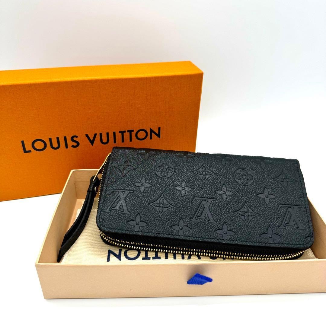 極美品 LOUIS VUITTON ジッピーウォレット アンプラント ブラック