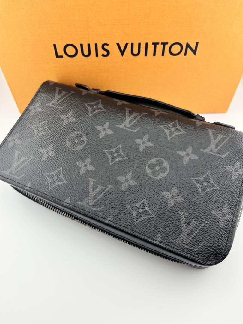 美品 ルイヴィトン M61698 ジッピーXL モノグラム・エクリプス