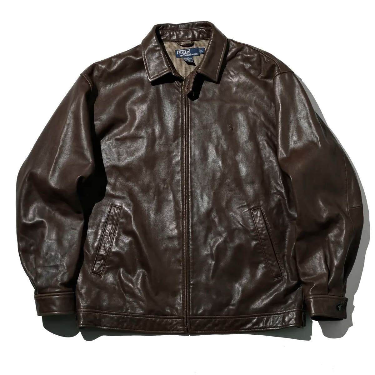 Polo by Ralph Lauren leather drizzler jacket [L]