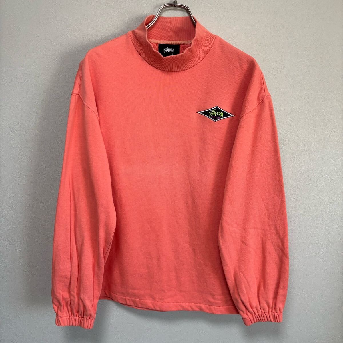 stussy ステューシー モックネック トレーナー スウェット ロンT S ハイネック 長袖Tシャツ モックネック 長袖