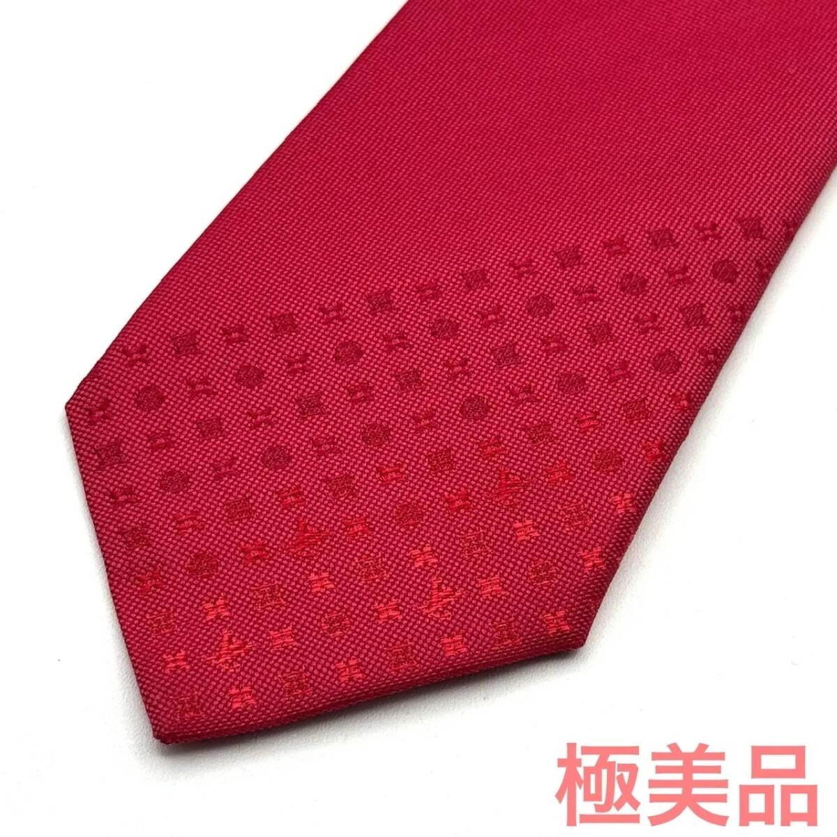 A (未使用に近い)】ルイヴィトン モノグラムグラディエント7CM レッド