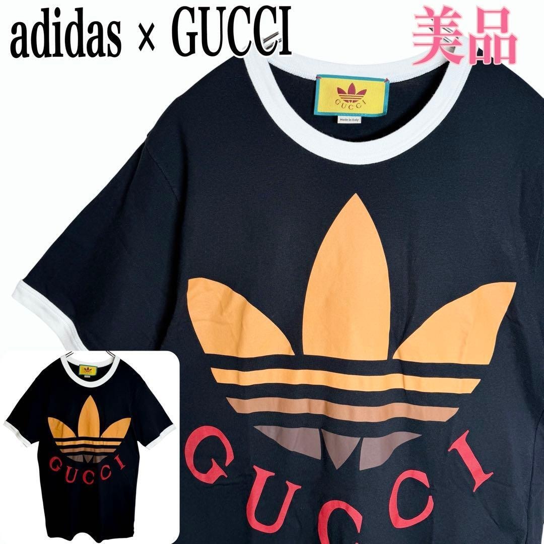 アディダス x グッチ コットンピケ ポロシャツ 