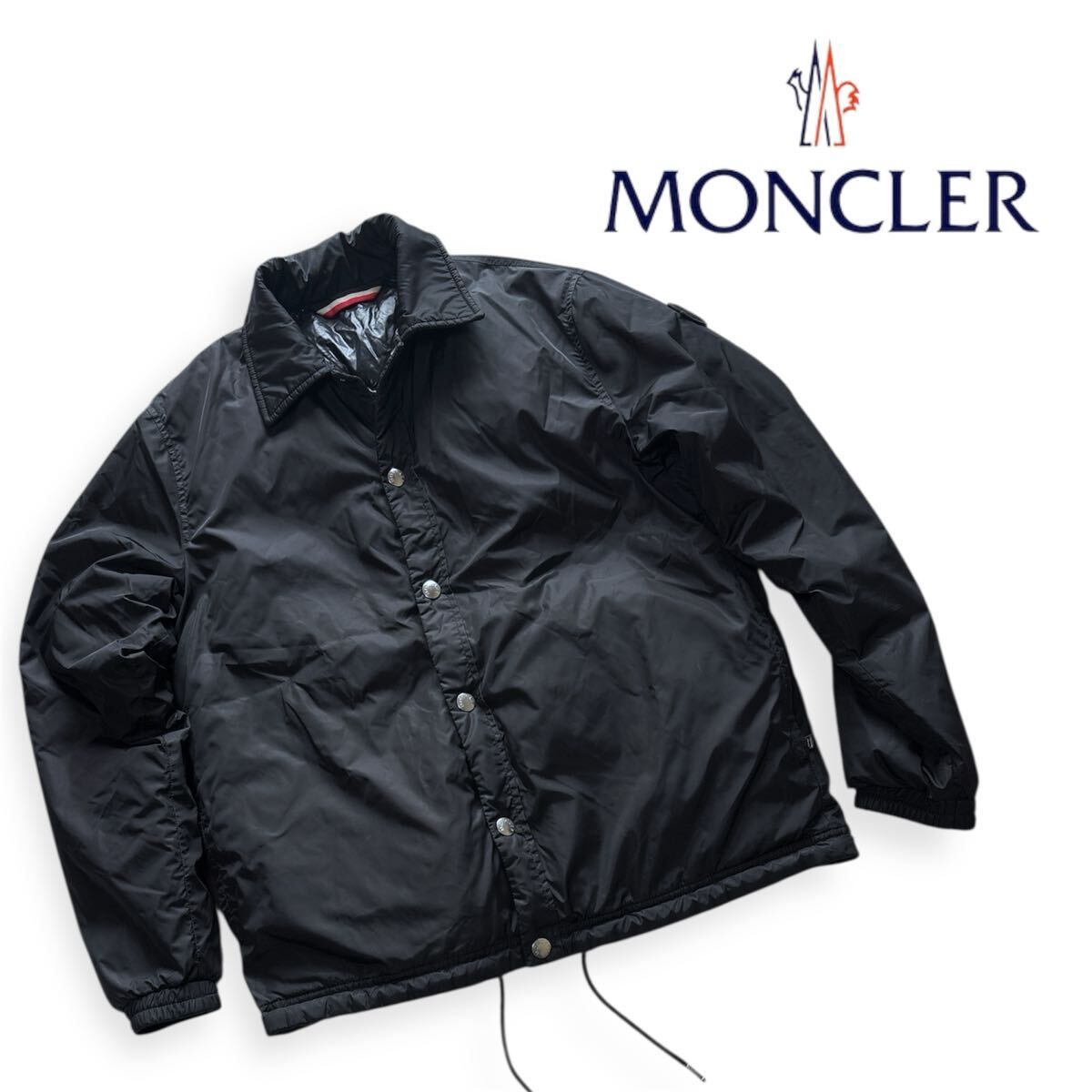 やや傷や汚れあり】希少 国内正規 MONCLER ブラック コーチダウン 