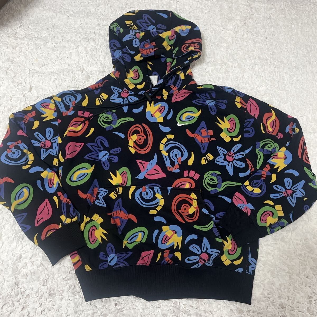 美品　Nike Lab ナイキラボ 総柄 プルオーバー パーカー NIKE