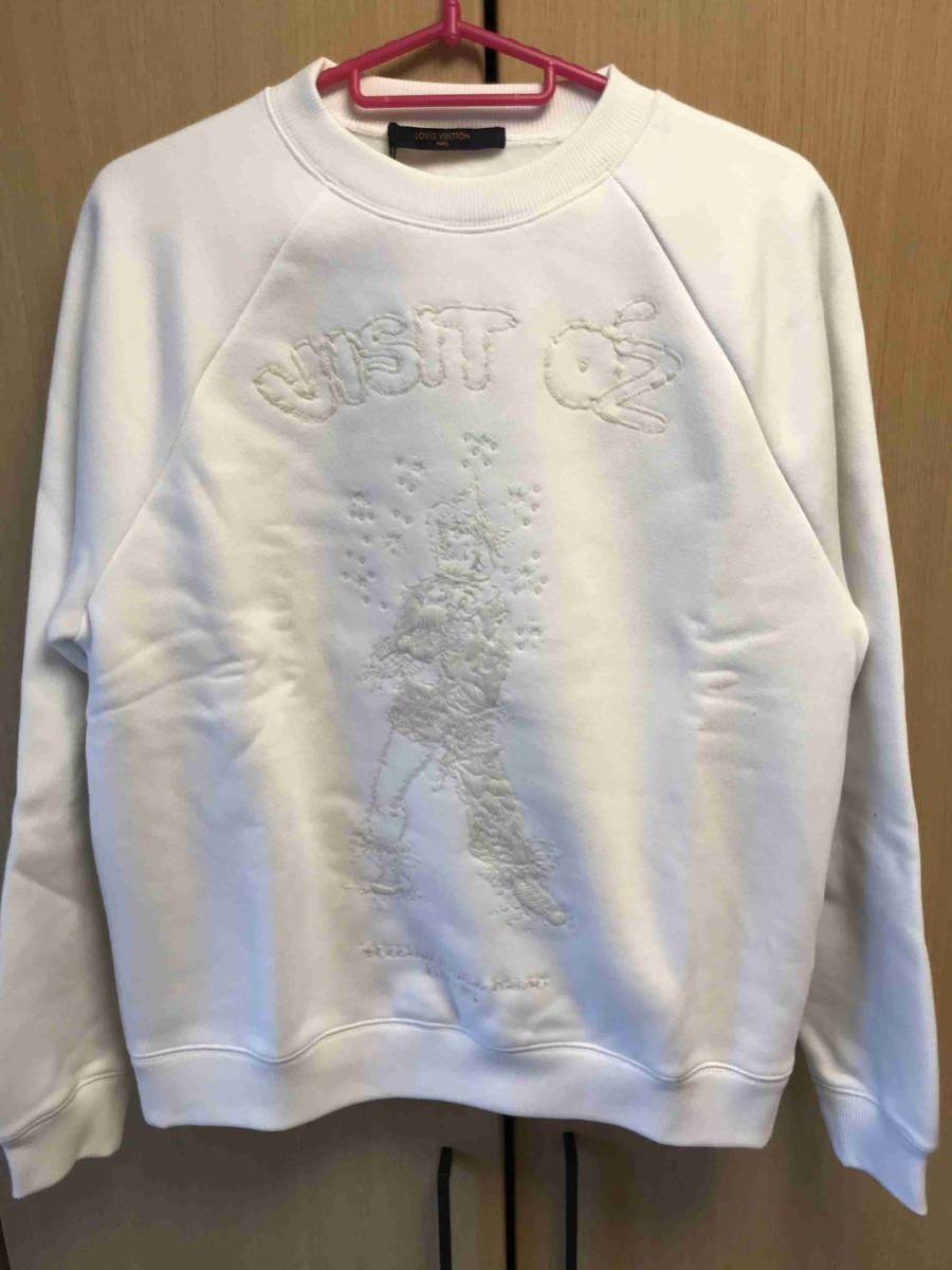 正規 未使用 19SS LOUIS VUITTON ルイ ヴィトン VIRGIL ABLOH ヴァージルアブロー OZ オズの魔法使い スウェット 白 XXS RM191 KVR HGY84W
