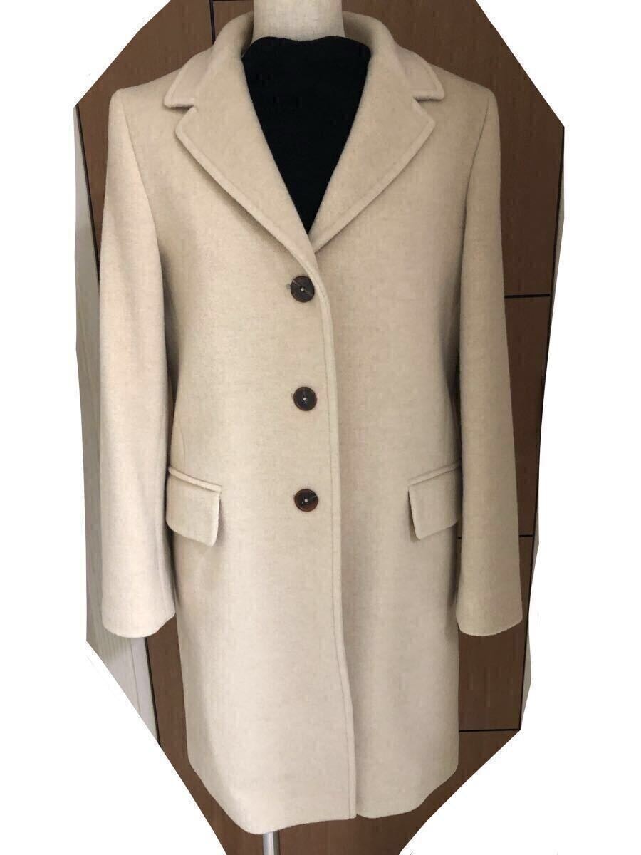 JIL SANDER　ジルサンダー　イタリー製　カシミア　ロングコート　ベージュ　38