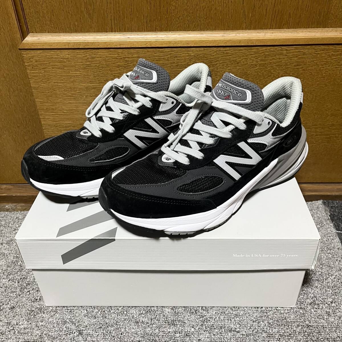 ★ 展示品 ★ ＮＢ（ニューバランス） Made in USA　M990 v6　ブラック　26.0ｃｍ　M990BK6