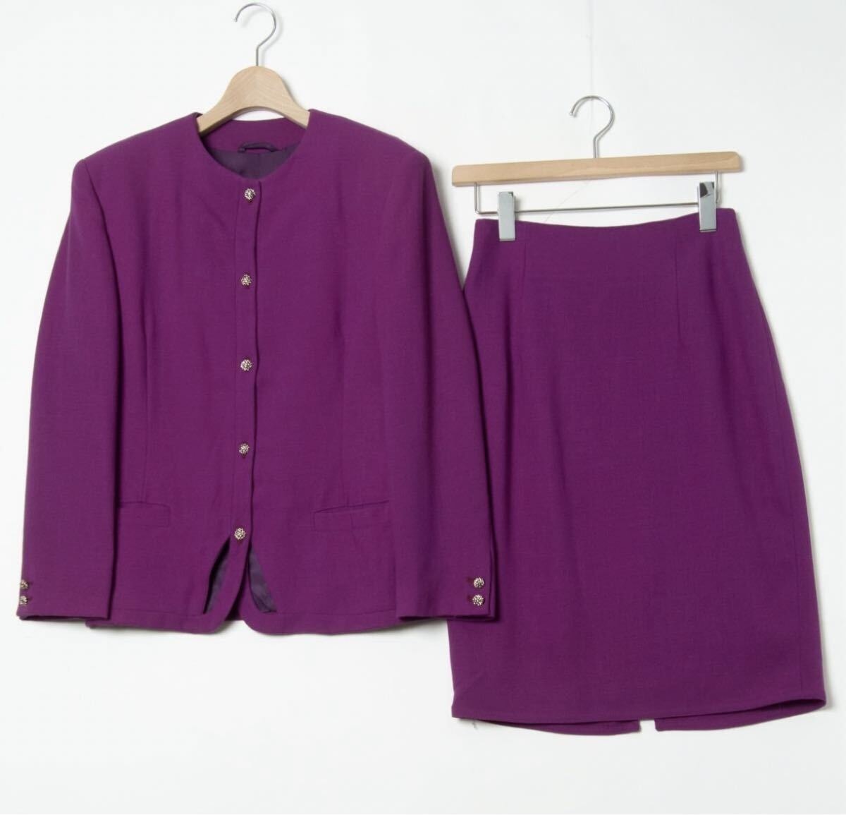 美品高級●istante イスタンテ VERSACE スーツスカート 1 M相当●セットアップ ヴェルサーチ